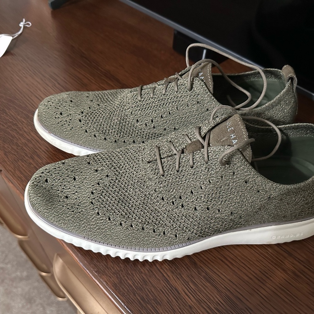 Cole Haan Men's Green Knit Sneakers